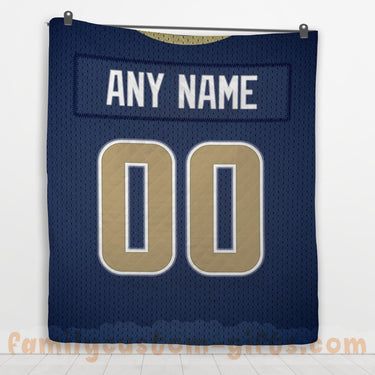 Custom Premium Quilt Blanket Los Angeles Jersey American Football Personalized Quilt Gifts for Her & Him